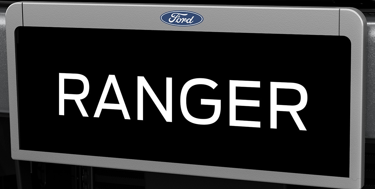 License Plate Frame - Ford Logo Silver