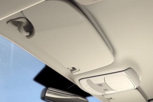 Slide-on-rod sun visor