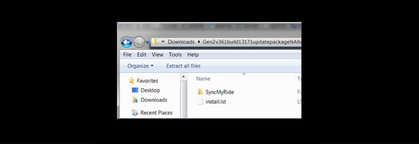 transfer update file to USB